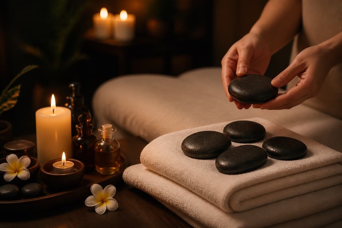 Stone Massage home-service massage atmosphere